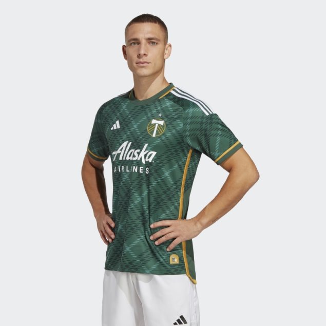 Camiseta Adidas Tech Forest Portland Timbers Primera Equipación 23/24 Auténtica
