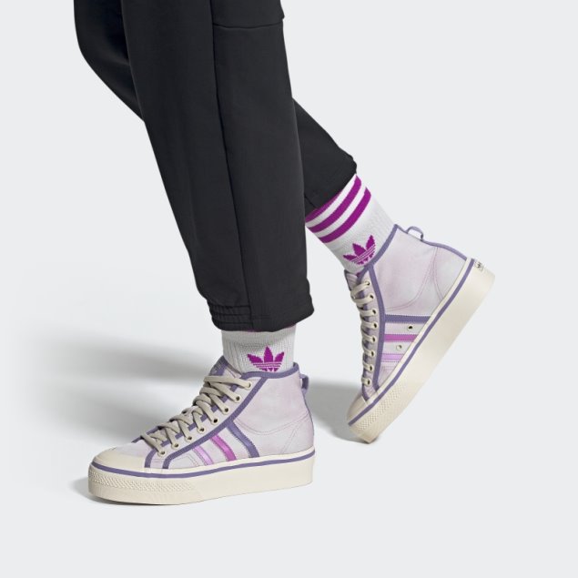 Adidas Nizza Plataforma Mid Rosa