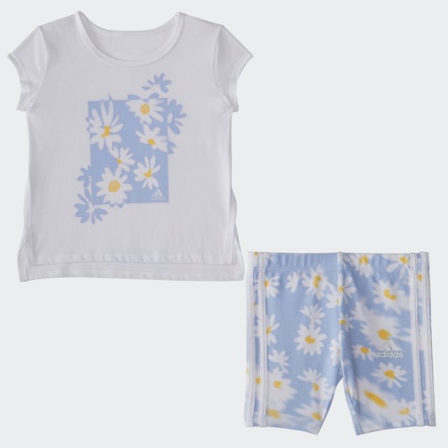 Conjunto Bici Ig Ss Grphtee Aop Blanco Adidas