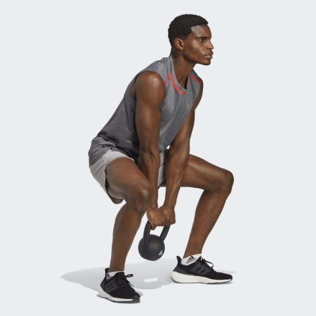 Adidas Mgh Gris Sólido Diseñado Para Entrenar Pantalones Cortos De Entrenamiento De Cordura