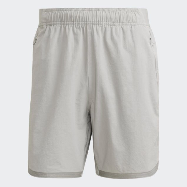 Adidas Mgh Gris Sólido Diseñado Para Entrenar Pantalones Cortos De Entrenamiento De Cordura