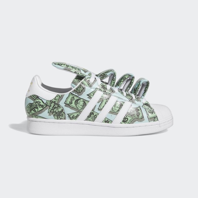 Adidas Jeremy Scott Money Print Superstar Zapatillas Blancas