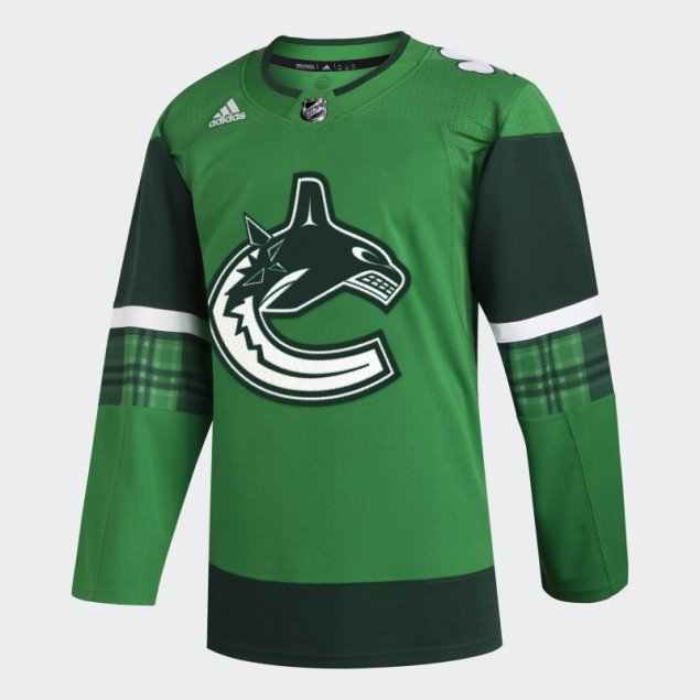 Camiseta Vancouver Canucks St Pats Kelly Green11ccm Adidas