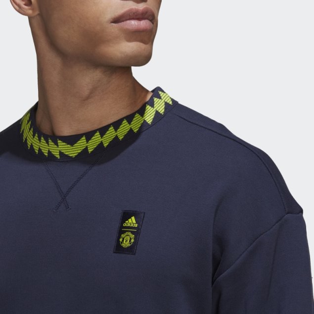 Adidas Manchester United Lifestyler Crew Sudadera Tinta Tinta