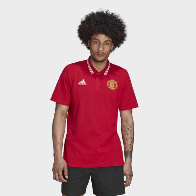 Manchester United Dna Polo Adidas Real Red