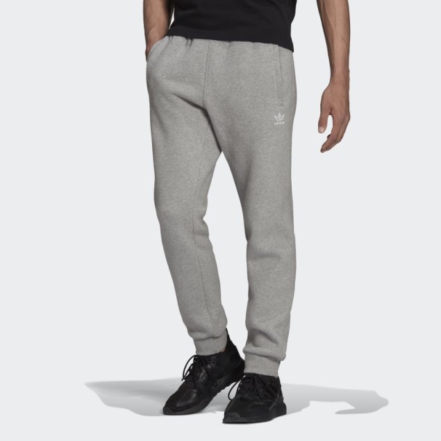 Pantalones Adicolor Essentials Trefoil Adidas Gris Medio
