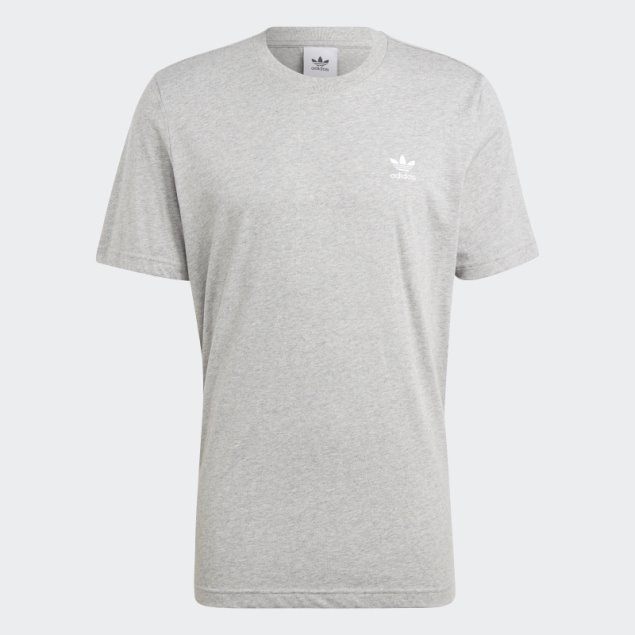Camiseta Adidas Essentials Gris Medio Trefoil