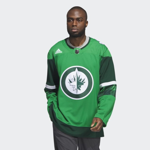 Adidas Winnipeg Jets St Pats Camiseta Kelly Green11ccm