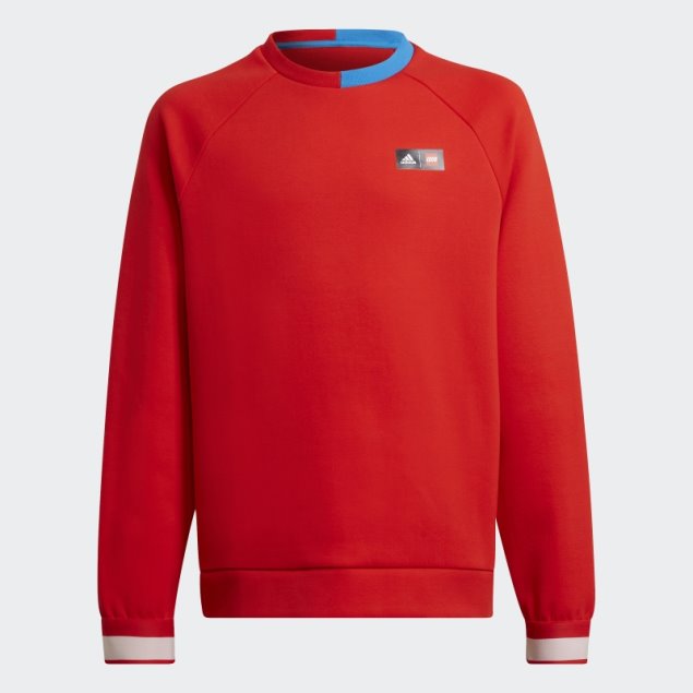 Sudadera Roja Adidas X Lego Tech Pack Crew