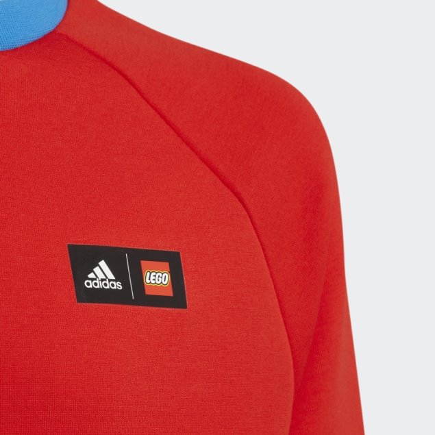 Sudadera Roja Adidas X Lego Tech Pack Crew