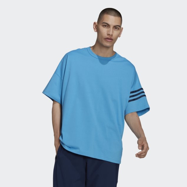 Camiseta Adidas Azul Adicolor Neuclassics