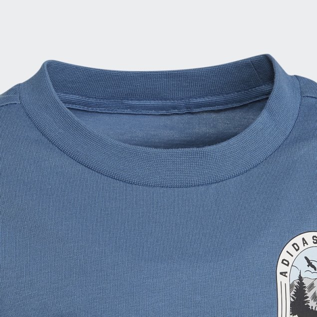 Adidas Camiseta Azul Alterada De Mickey Y Sus Amigos De Disney