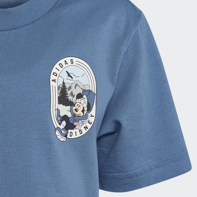 Adidas Camiseta Azul Alterada De Mickey Y Sus Amigos De Disney