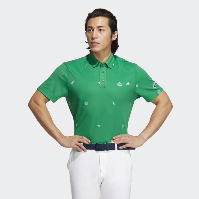 Polo Adidas Play Green Monogram Verde