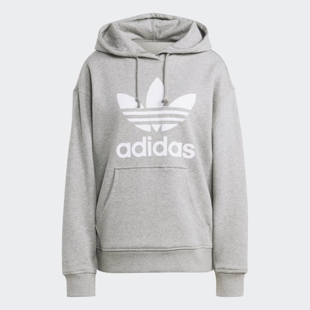 Sudadera Adidas Trefoil Gris Medio