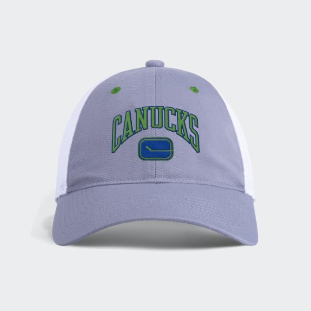 Gorra Canucks Slouch Trucker Gris Adidas