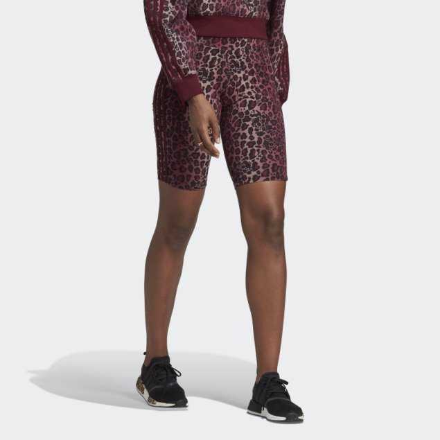 Mallas Cortas Ciclista Granate Adidas