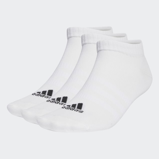 Calcetines Deportivos Finos Y Ligeros Corte Bajo 3 Pares Adidas Blanco