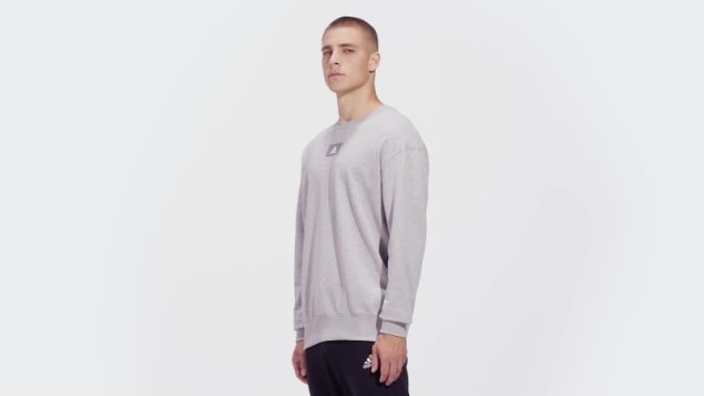 Adidas Essentials Feelvivid Sudadera Con Hombros Caídos Gris Medio