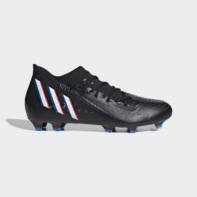 Adidas Predator Edge.3 Tacos De Fútbol Para Terreno Firme Negro