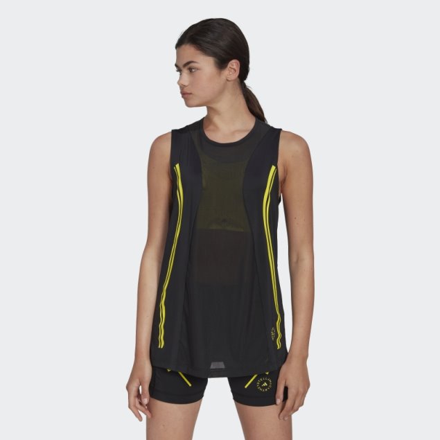 Adidas By Stella Mccartney Camiseta Sin Mangas Truepace Negra
