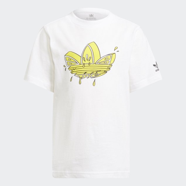 Adidas Graphic Trefoil Shorts Tee Conjunto Blanco