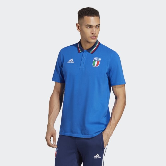 Polo Adidas Azul Italia