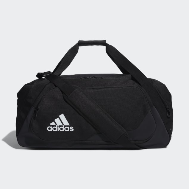 Bolsa De Lona Negra Del Equipo Con Sistema De Embalaje Optimizado Adidas 50 L
