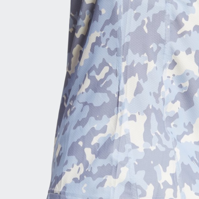 Camiseta Adidas Own The Run Camo Running Azul Amanecer
