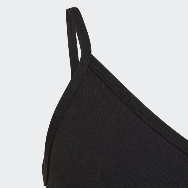 Sujetador Negro Purebare Light Support Algodón Adidas