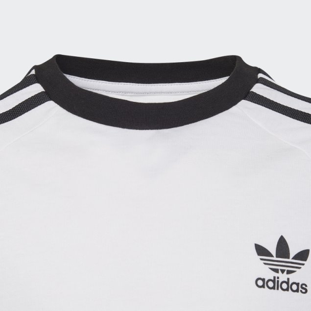 Camiseta Adidas Adicolor 3 Rayas Blanco