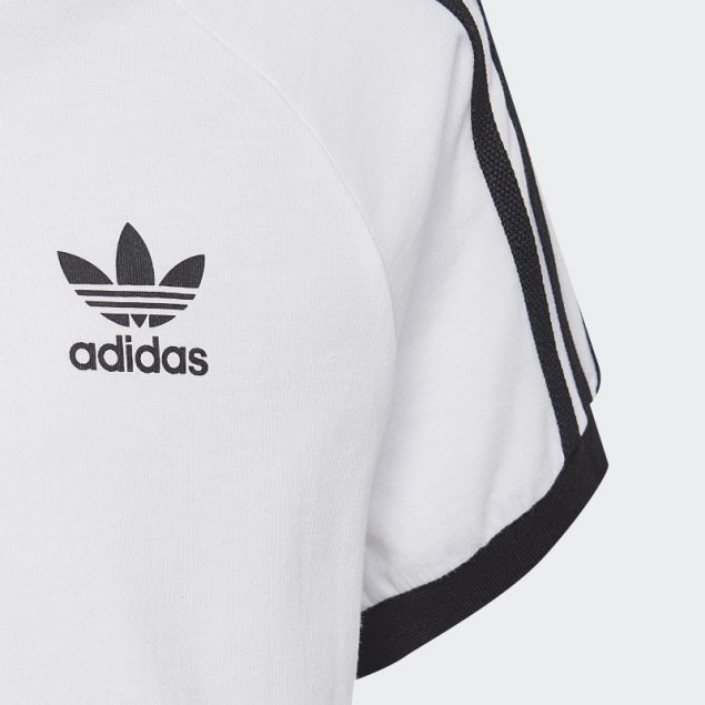 Camiseta Adidas Adicolor 3 Rayas Blanco