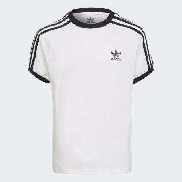 Camiseta Blanca 3 Rayas Adicolor Adidas