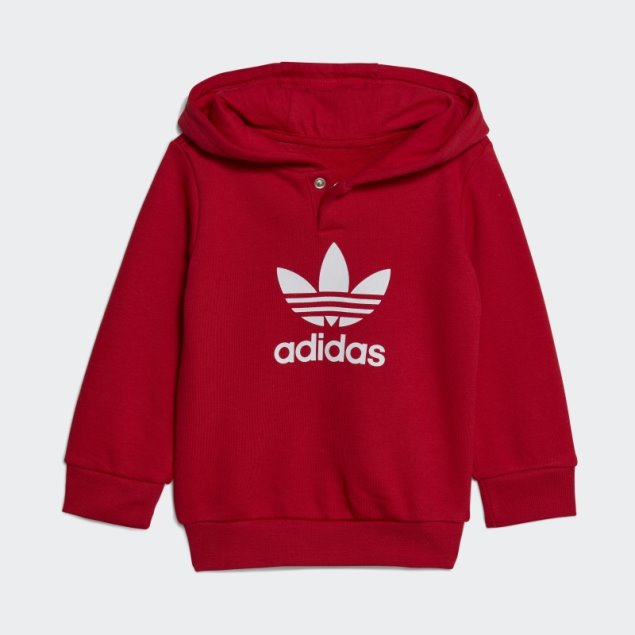 Adidas Adicolor Conjunto Con Capucha Escarlata