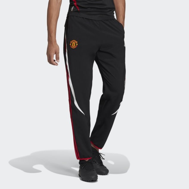Pantalón De Chándal Tejido Teamgeist Del Manchester United Negro Adidas