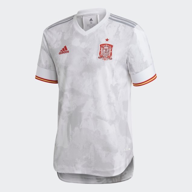 Camiseta Adidas España Autentica Visitante Blanca