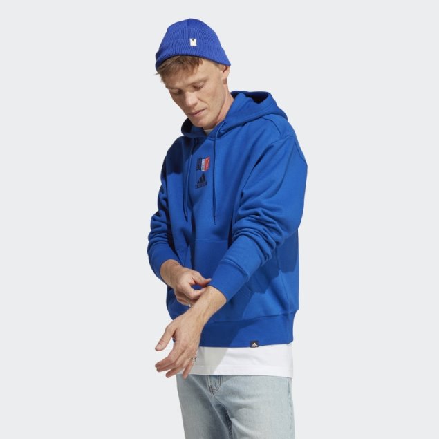 Adidas Graphic Sudadera Con Capucha Azul Real