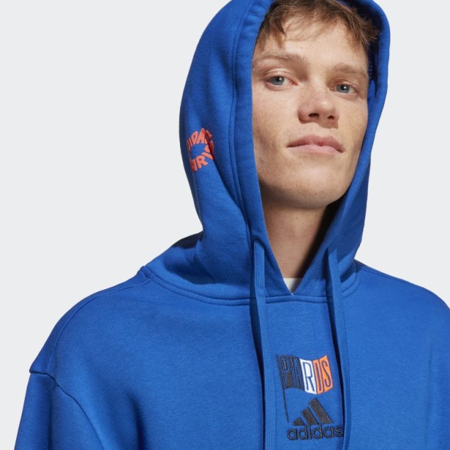 Adidas Graphic Sudadera Con Capucha Azul Real