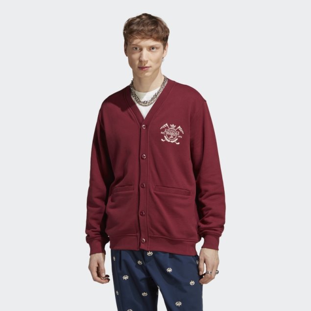 Cárdigan De Archivo De Gráficos Adidas Rojo