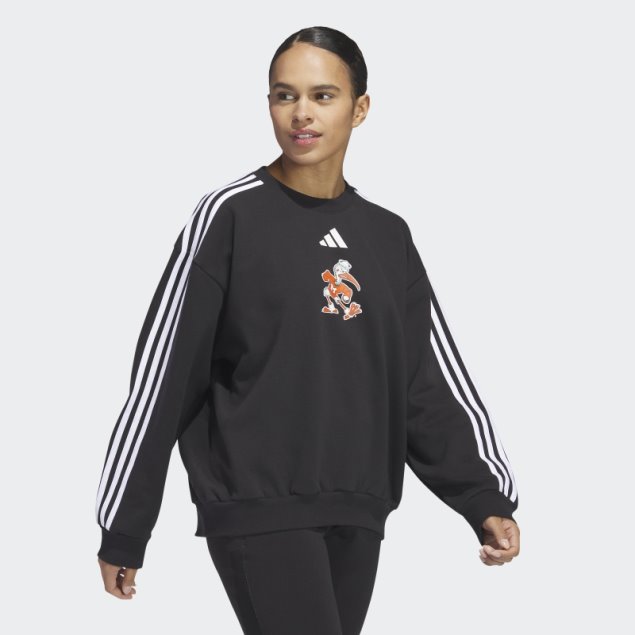 Adidas Huracanes De Adidas Sudadera Extragrande Con Cuello Redondo