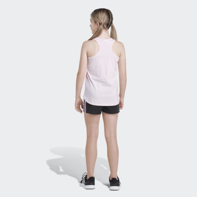 Camiseta Sin Mangas Tulipa Rosa Adidas