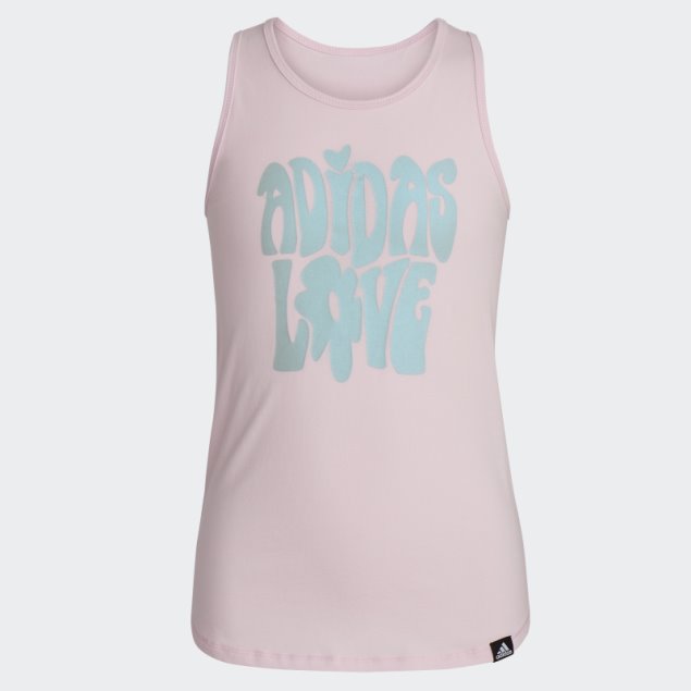 Camiseta Sin Mangas Tulipa Rosa Adidas