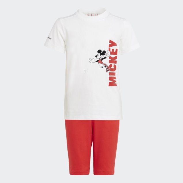 Adidas Conjunto De Verano Blanco Disney Mickey Mouse