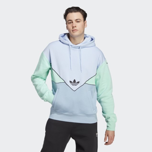 Adidas Sudadera Con Capucha Azul Amanecer Adicolor Archivo De Temporada