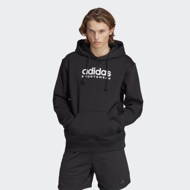 Adidas All Szn Fleece Sudadera Con Capucha Negra