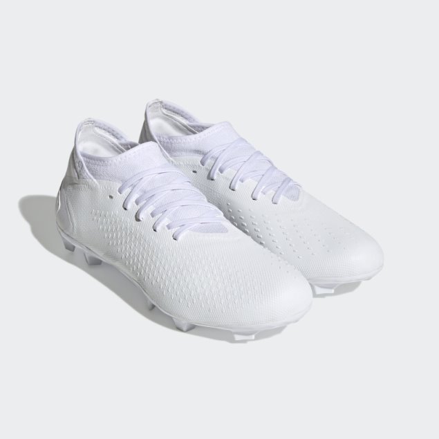 Adidas Predator Precision.3 Terreno Firme Tacos De Fútbol Blanco