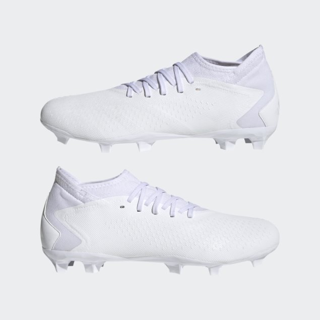 Adidas Predator Precision.3 Terreno Firme Tacos De Fútbol Blanco