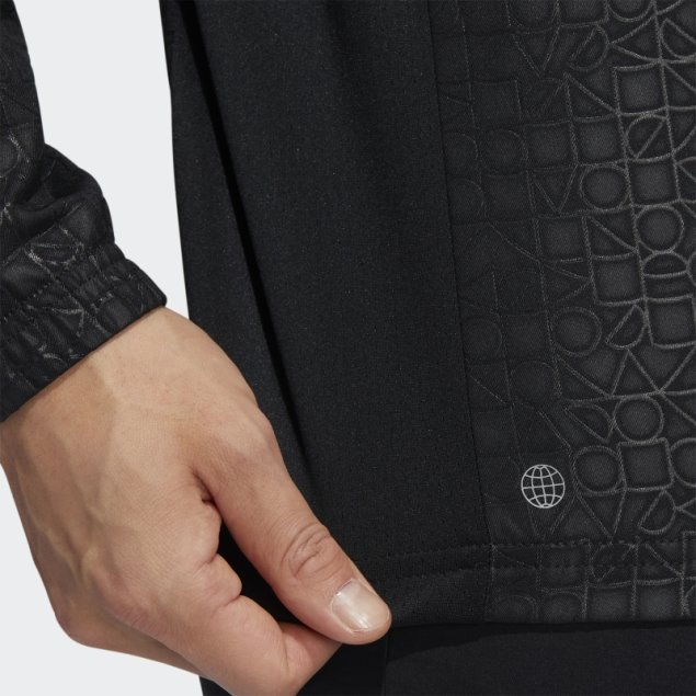 Jersey Con Cremallera De Bajo Relieve Adidas Negro