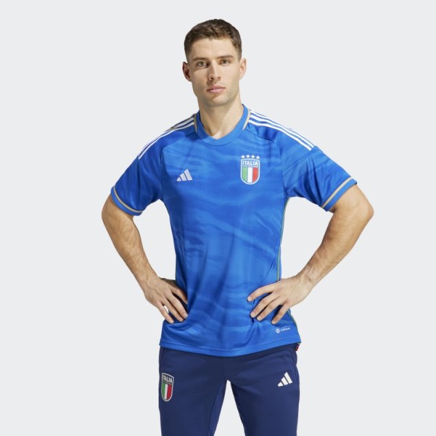 Camiseta Adidas Azul Italia 23 Primera Equipación