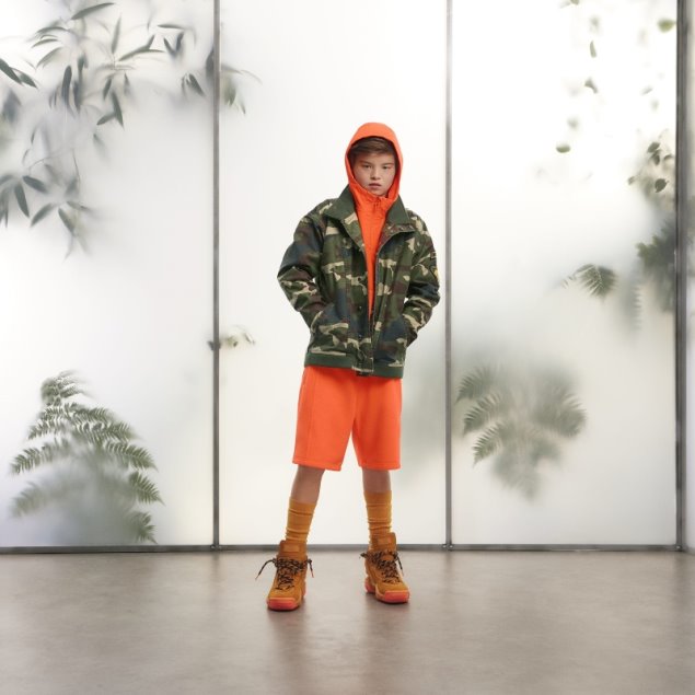 Chaqueta De Lona Con Estampado De Camuflaje Adidas